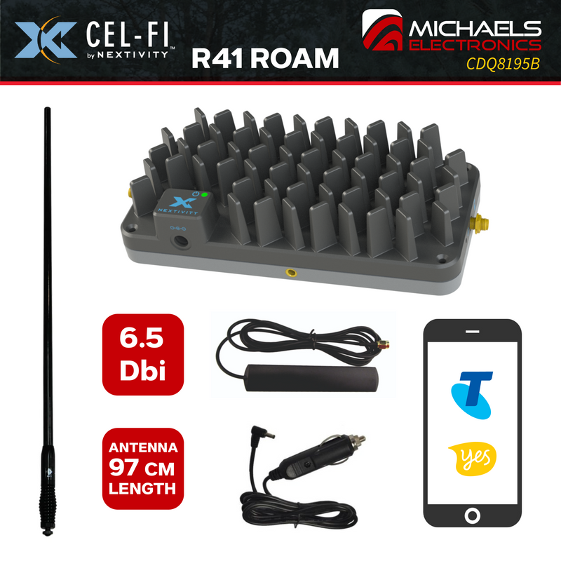 Cel-Fi ROAM R41 4G/5G Mobile Signal Repeater - 1m RFI Antenna