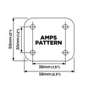 Quad Lock 360 Base - Flat Rectangle 4 Hole
