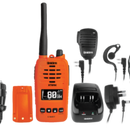 XTRAK 50-O 5 Watt Waterproof Smart UHF Handheld Radio with Large OLED Display with Instant Replay Function - Orange