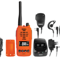 XTRAK 50-O 5 Watt Waterproof Smart UHF Handheld Radio with Large OLED Display with Instant Replay Function - Orange