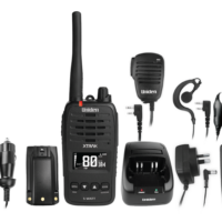 XTRAK 50 5 Watt Waterproof Smart UHF Handheld Radio with Large OLED Display with Instant Replay Function