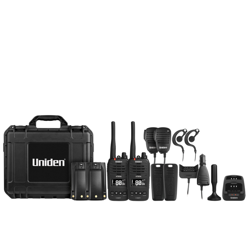 UNIDEN XTRAK50-2TP 5 Watt UHF Waterproof CB Handheld
