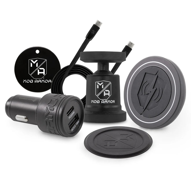 MOB Armor FLEX Mount and Charge Kit | Wireless Charging & Mounting Bundle