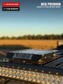 MEQ Premium magnetic Starlink Mini mount on a roof rack – Australian made, 5 year warranty