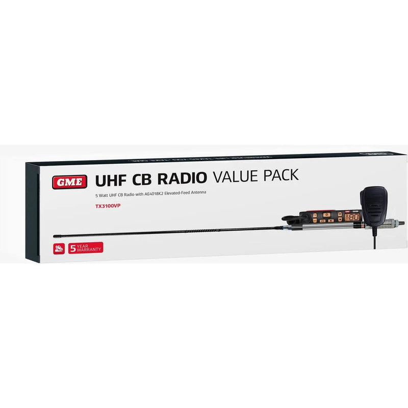 GME UHF Two Way CB Radio Kit - TX3100VP