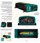 Enerdrive ePOWER 2600W 12V True Sine Wave Inverter with AC Transfer & Safety Switch