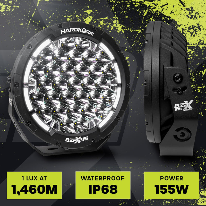 HardKorr BZR-X Series 9″ LED Driving Lights