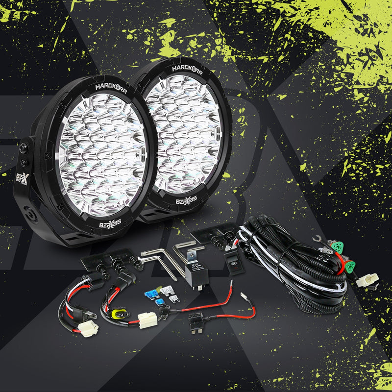 HardKorr BZR-X Series 9″ LED Driving Lights